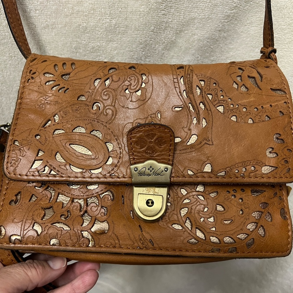 Patricia Nash leather crossbody bag